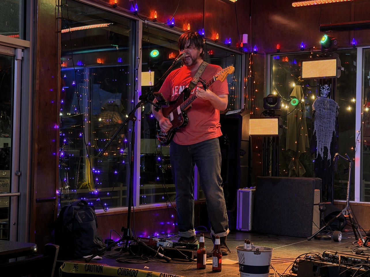 Kendall Hunt performing live